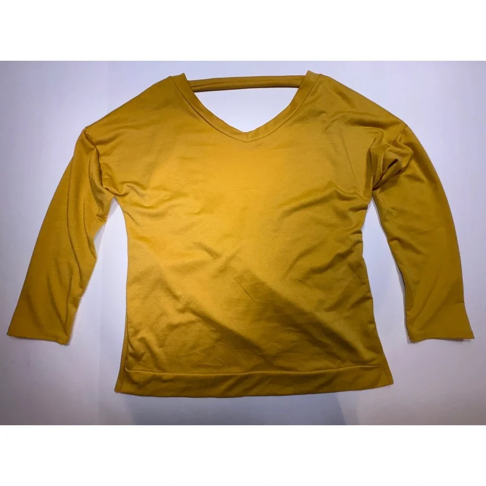 Cecico & Turquoise Haven Womens Tops Bundle Grey Off Shoulder Yellow V-Neck L - Picture 7 of 13